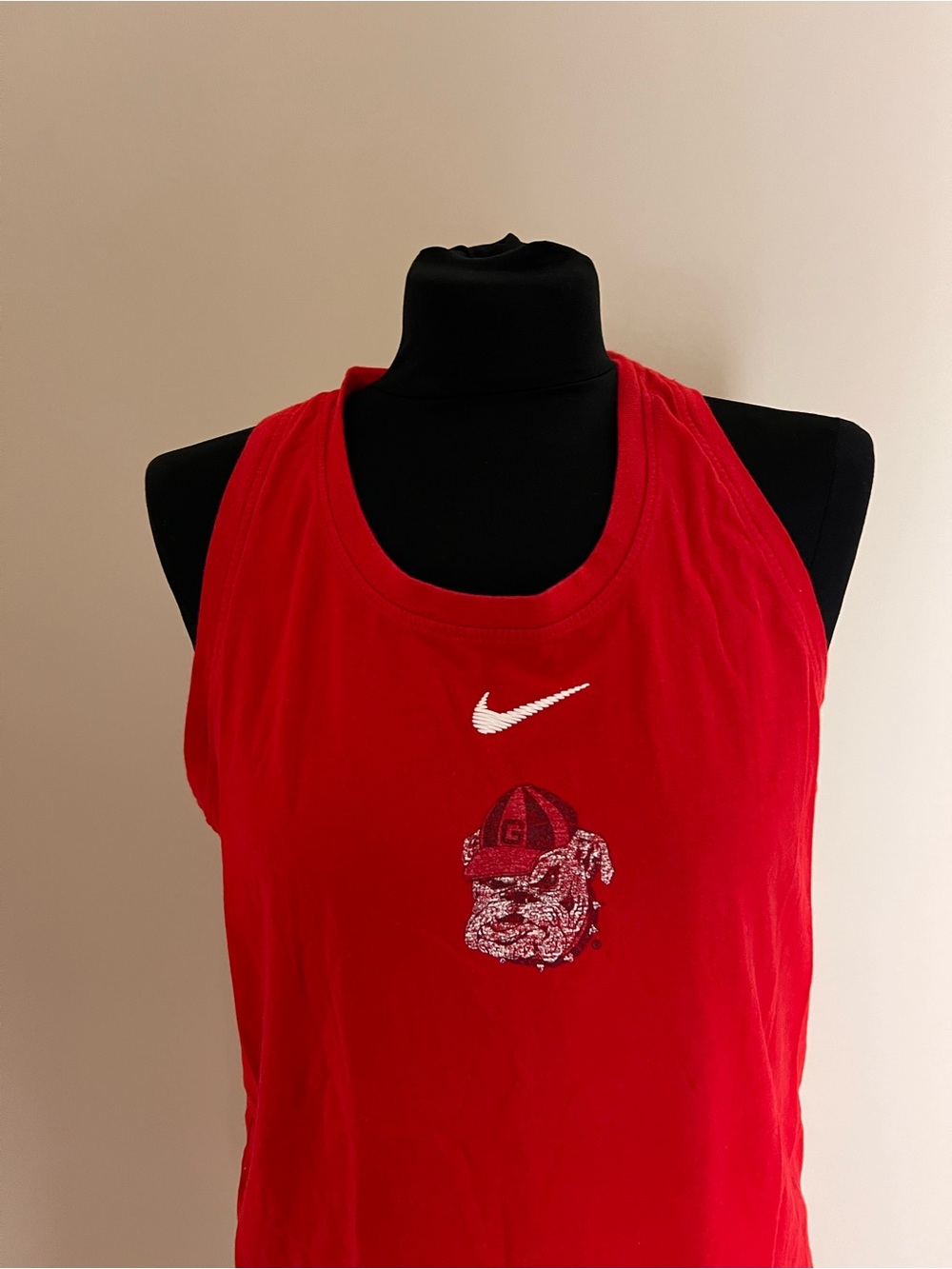 Nike Red Athletic Tank with UGA and Swoosh